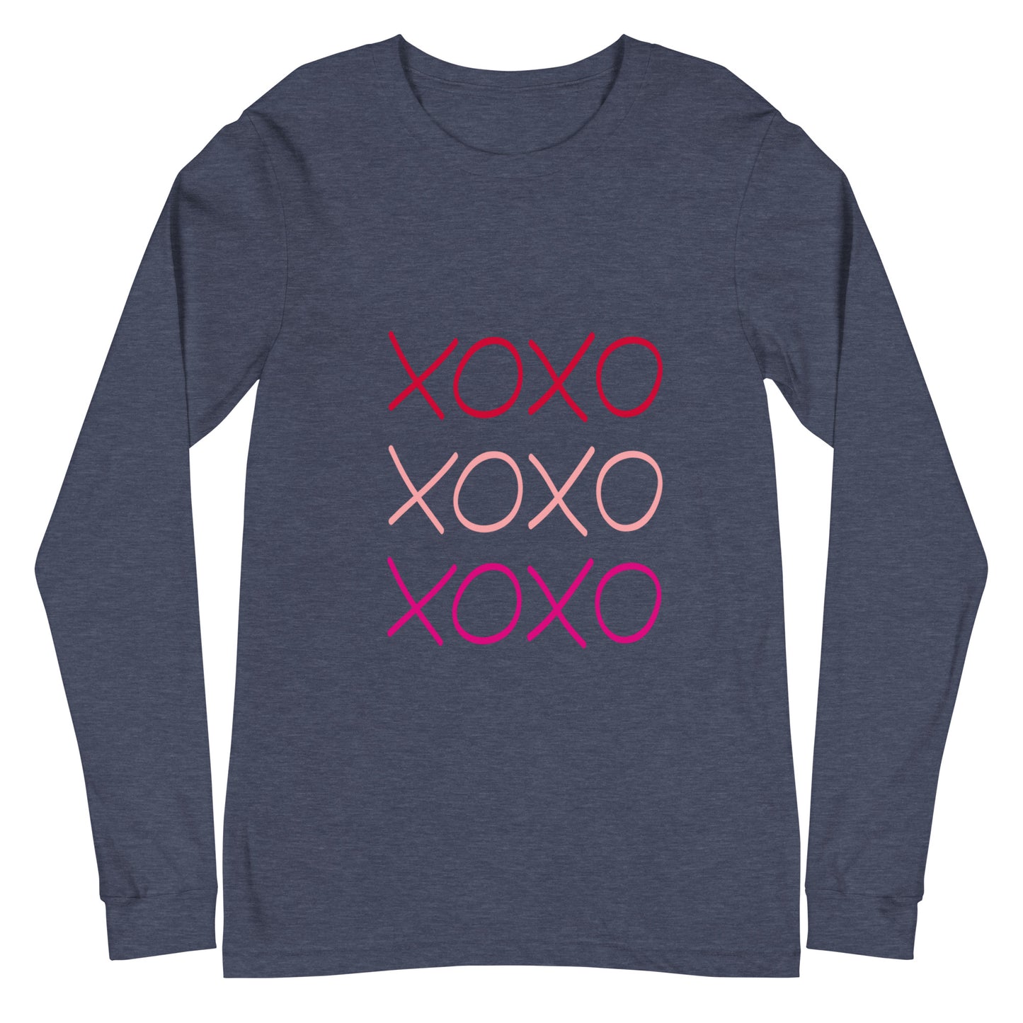 Unisex Long Sleeve Bella+Canvas Tee XOXO