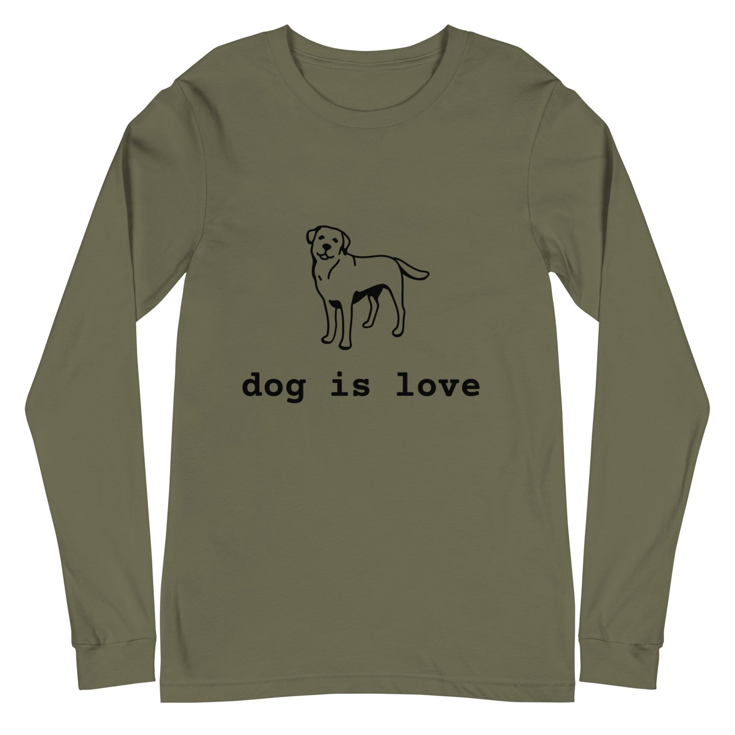 Unisex Long Sleeve Tee Dog is Love