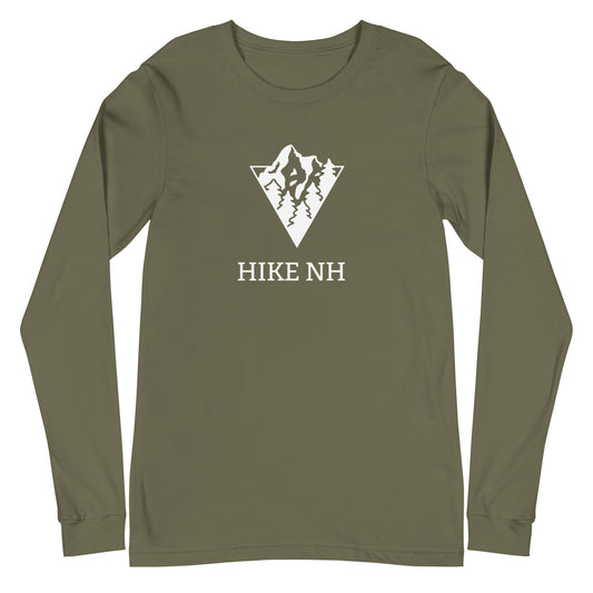 Unisex Long Sleeve Bella+Canvas Tee Hike NH