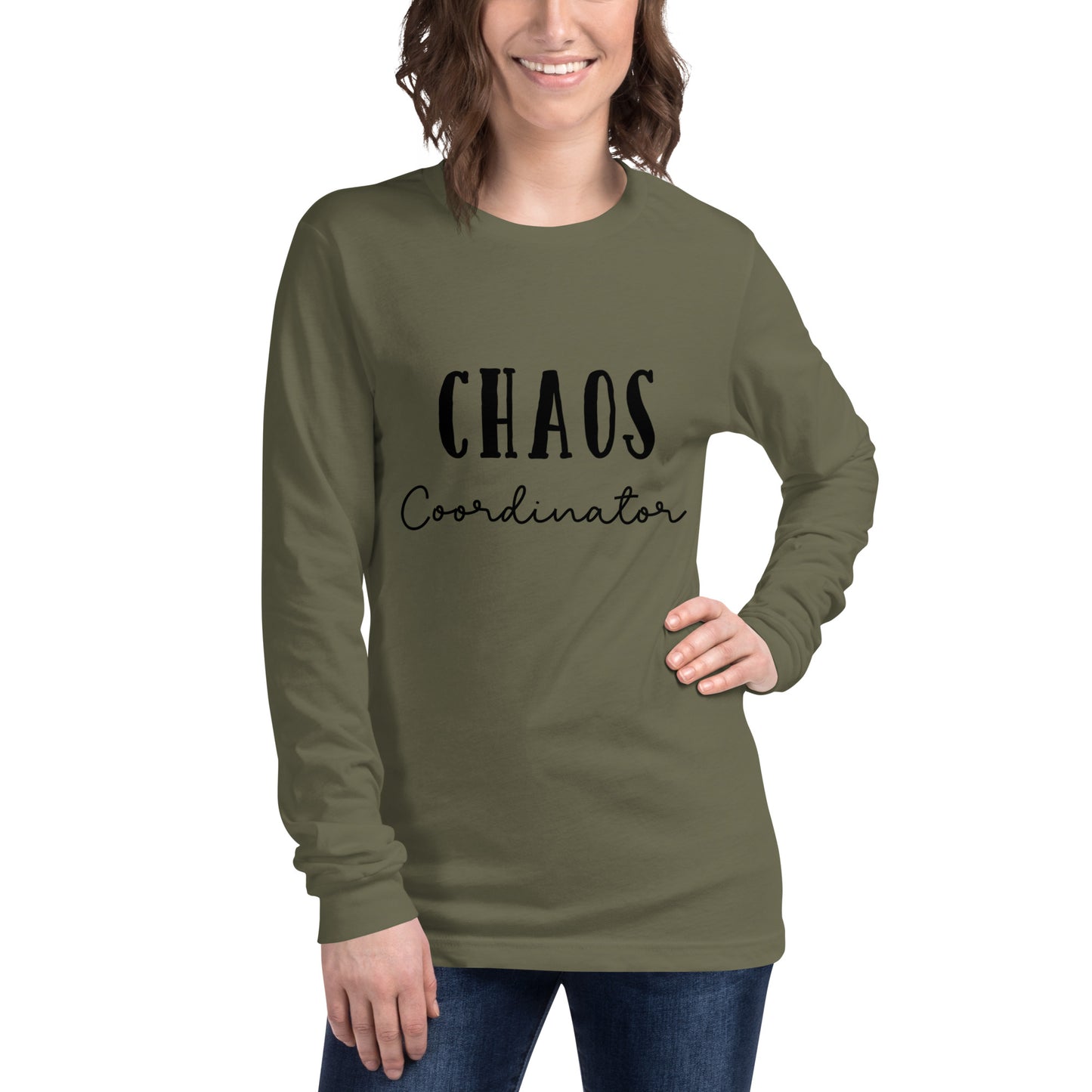 Unisex Long Sleeve Bella+Canvas Tee Chaos Coordinator