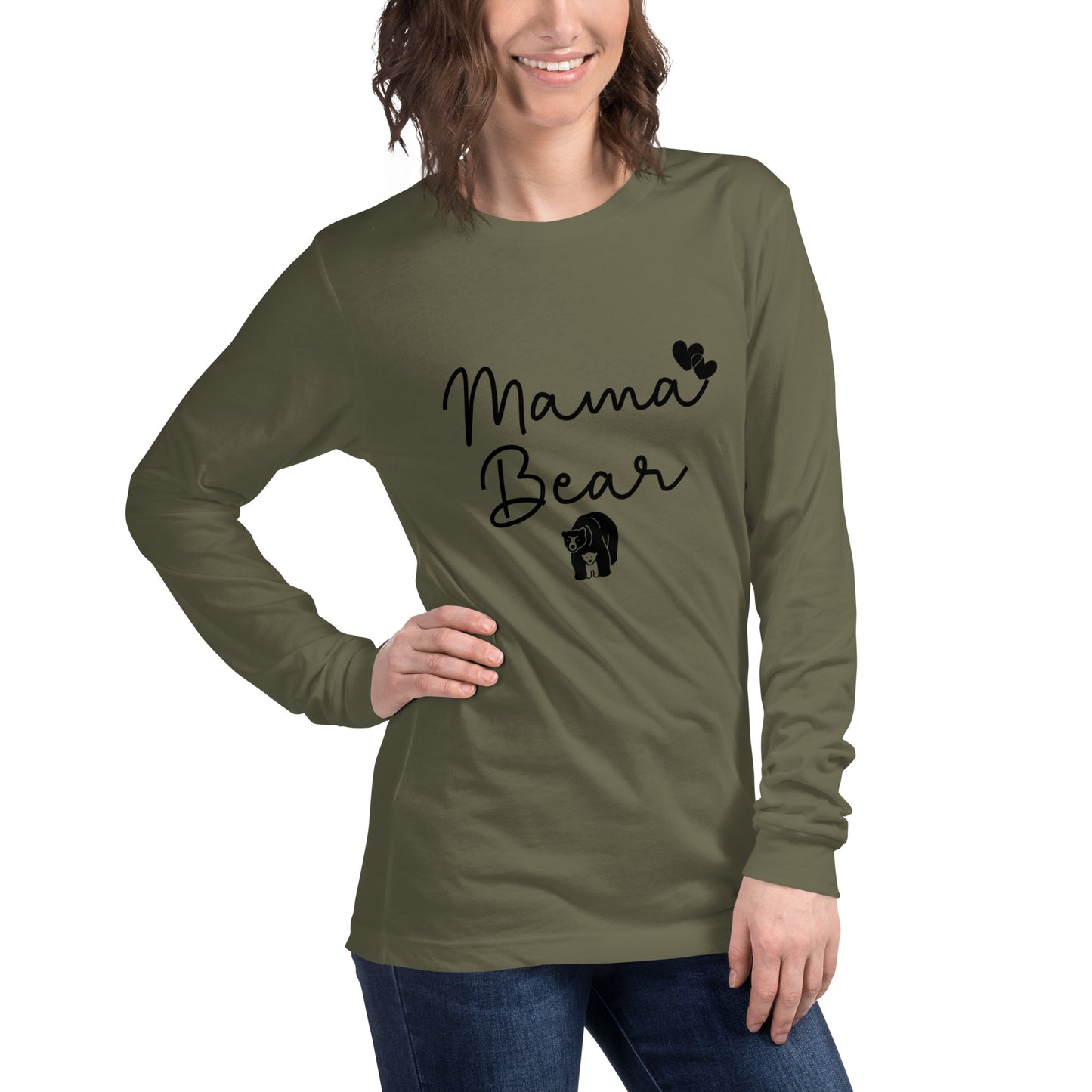 Unisex Long Sleeve Bella+Canvas Tee Mama Bear