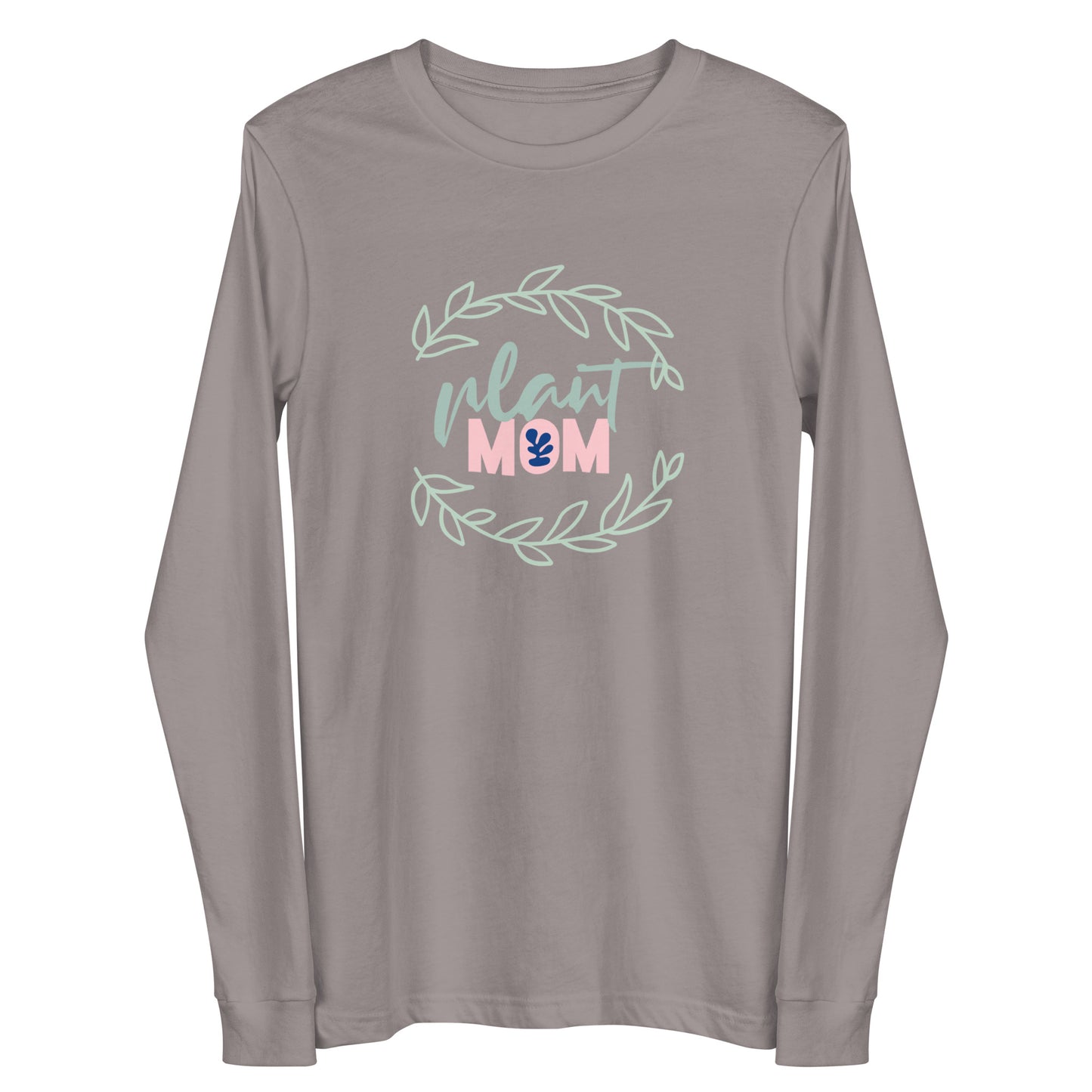 Unisex Long Sleeve Bella+Canvas Tee Plant Mom Wreath