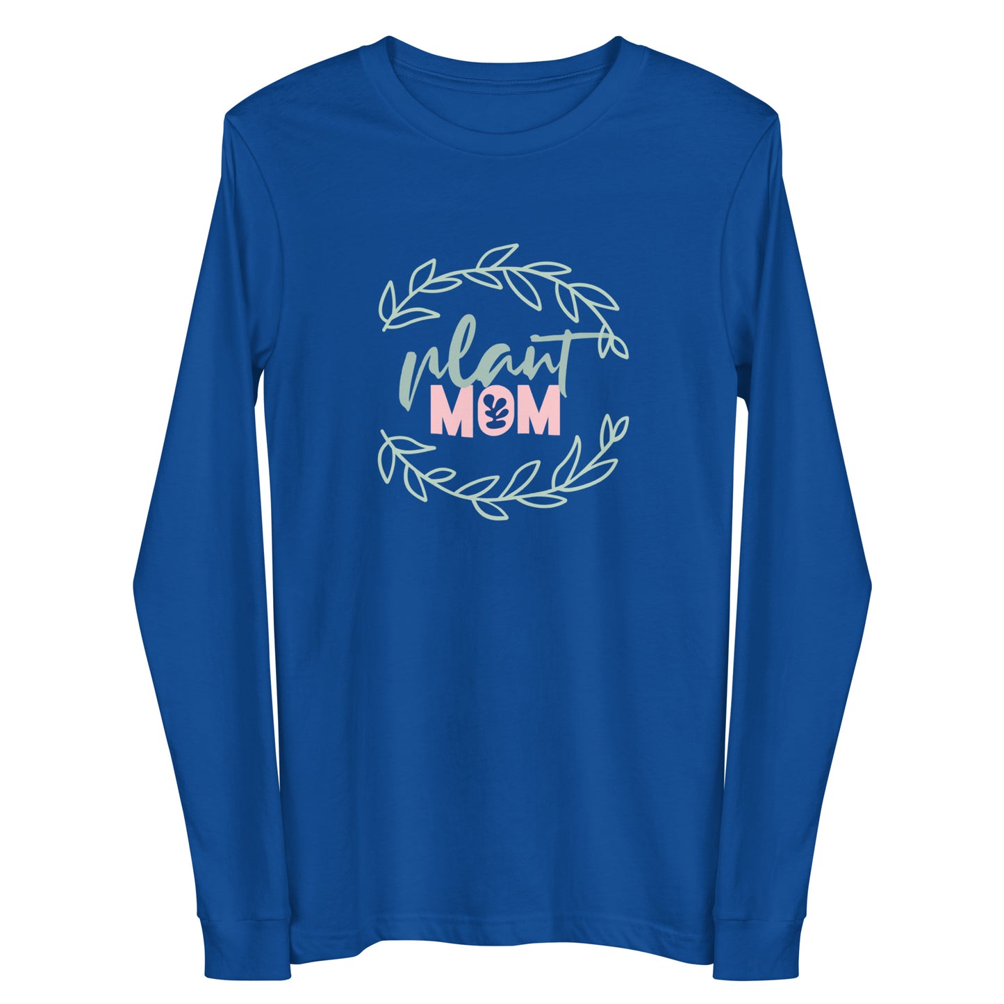 Unisex Long Sleeve Bella+Canvas Tee Plant Mom Wreath