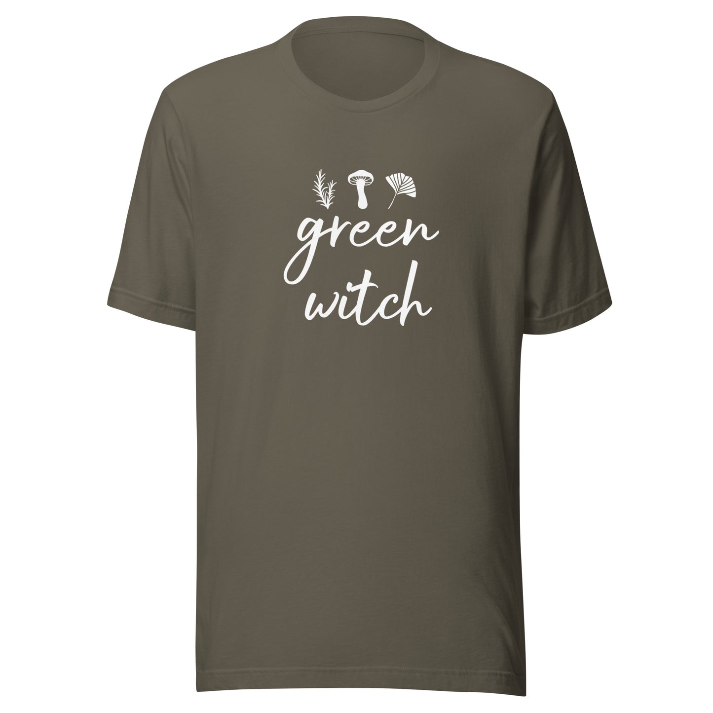 Unisex Short Sleev Bella+Canvas Tee Green Witch