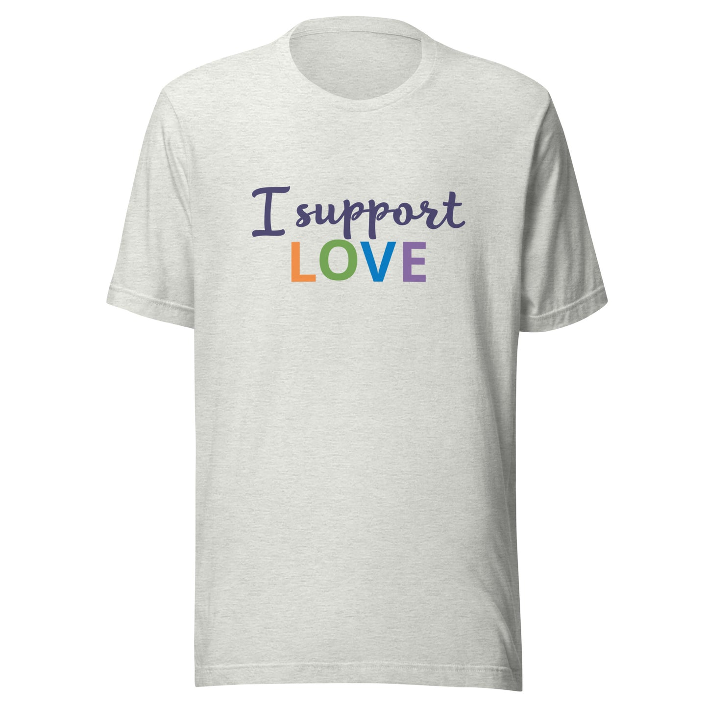 Unisex Short Sleeve Bella+Canvas Tee I Support Love