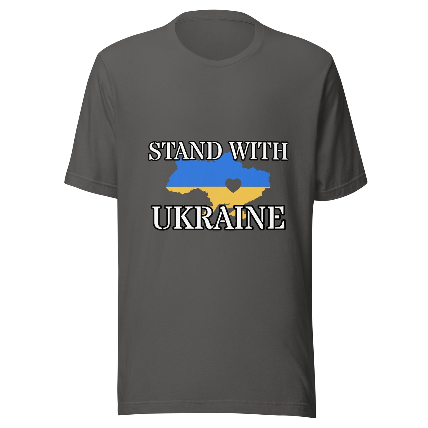 Unisex Short Sleeve Bella+Canvas Tee Stand with Ukraine