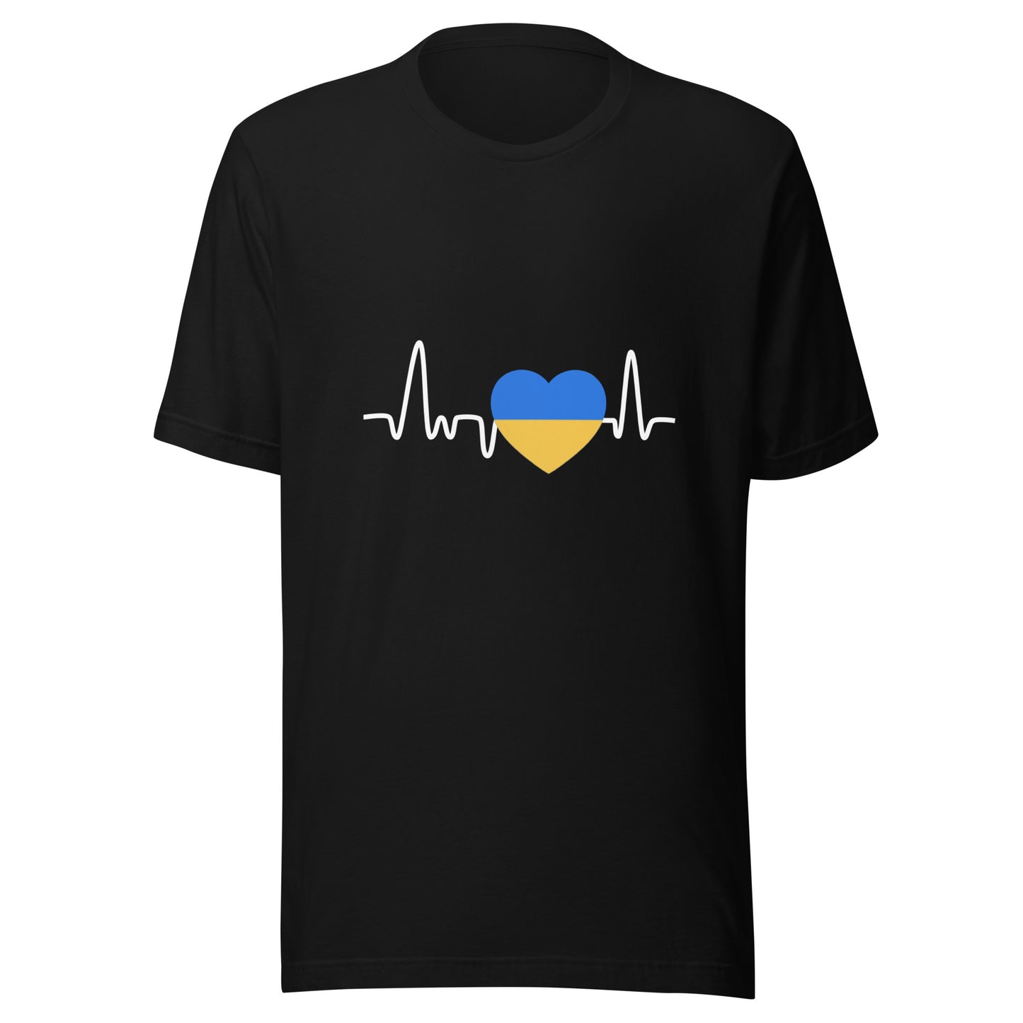 Unisex Short Sleeve Bella+Canvas Tee Ukraine Heartbeat