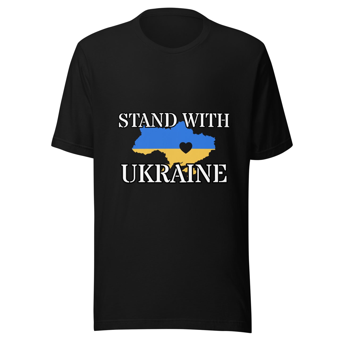 Unisex Short Sleeve Bella+Canvas Tee Stand with Ukraine