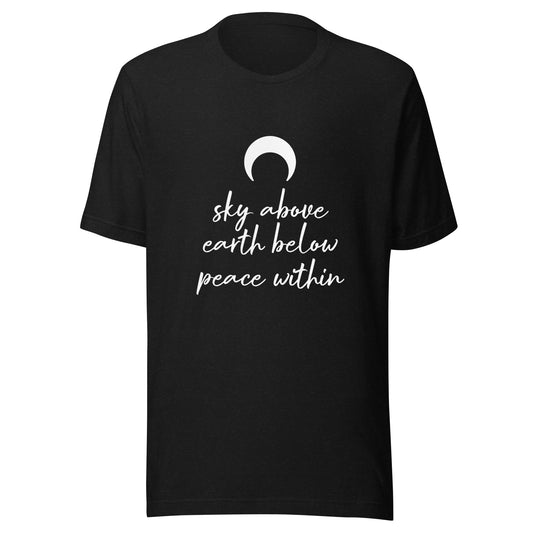 Unisex Short Sleeve Bella+Canvas Tee Crescent Moon Sky Above