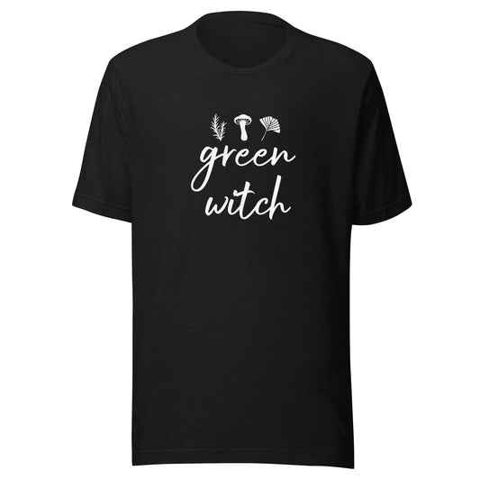 Unisex Short Sleev Bella+Canvas Tee Green Witch