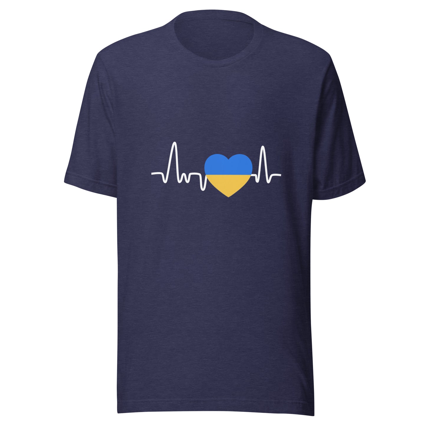 Unisex Short Sleeve Bella+Canvas Tee Ukraine Heartbeat