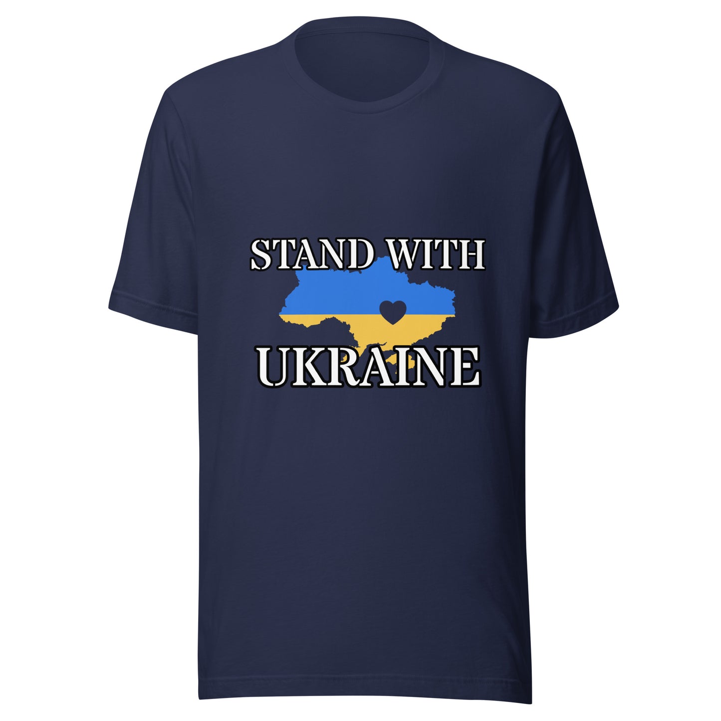 Unisex Short Sleeve Bella+Canvas Tee Stand with Ukraine