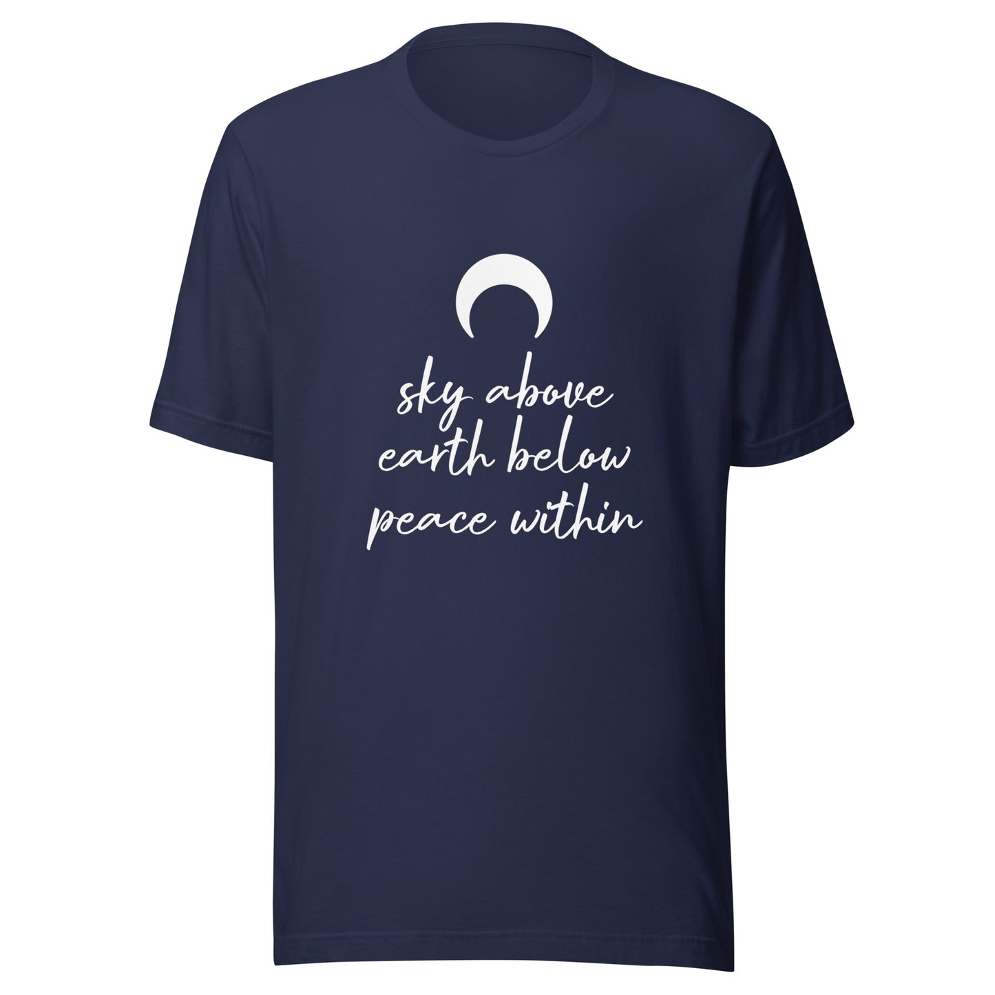 Unisex Short Sleeve Bella+Canvas Tee Crescent Moon Sky Above