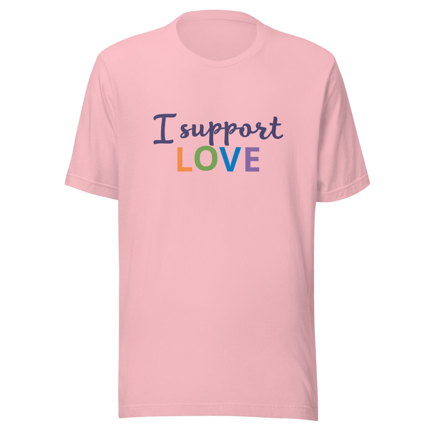 Unisex Short Sleeve Bella+Canvas Tee I Support Love