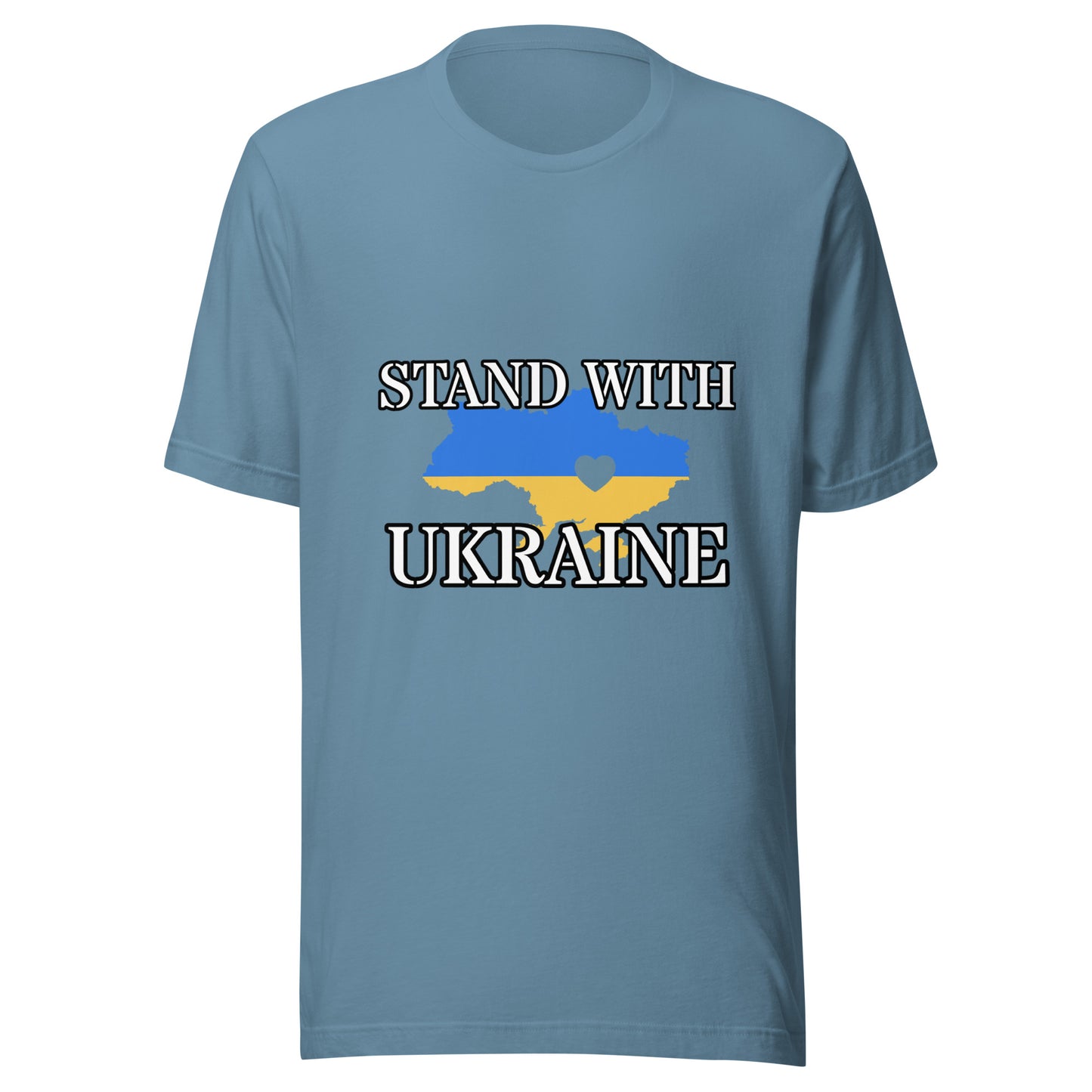 Unisex Short Sleeve Bella+Canvas Tee Stand with Ukraine