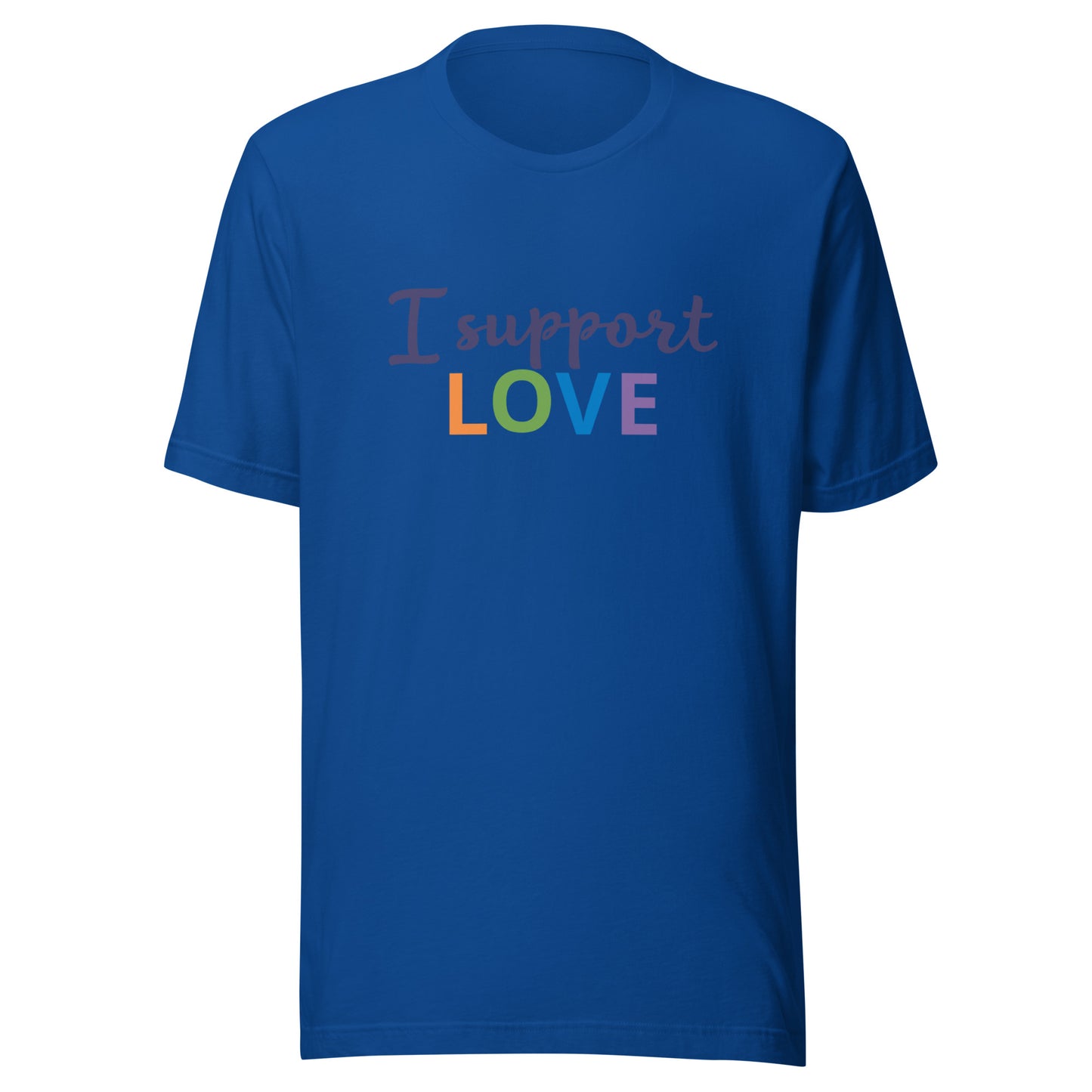 Unisex Short Sleeve Bella+Canvas Tee I Support Love