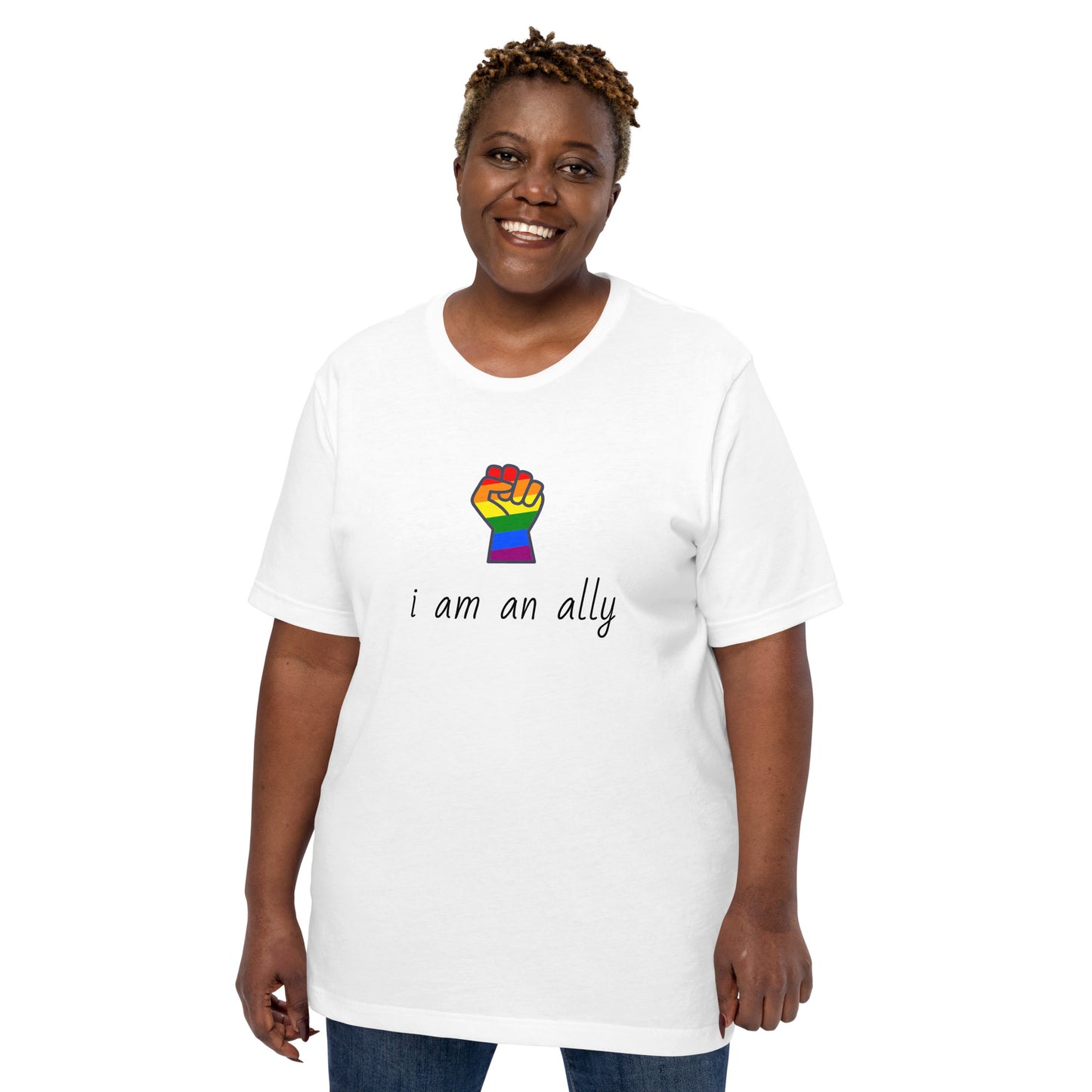 Unisex Short Sleeve Bella+Canvas Tee I am an Ally