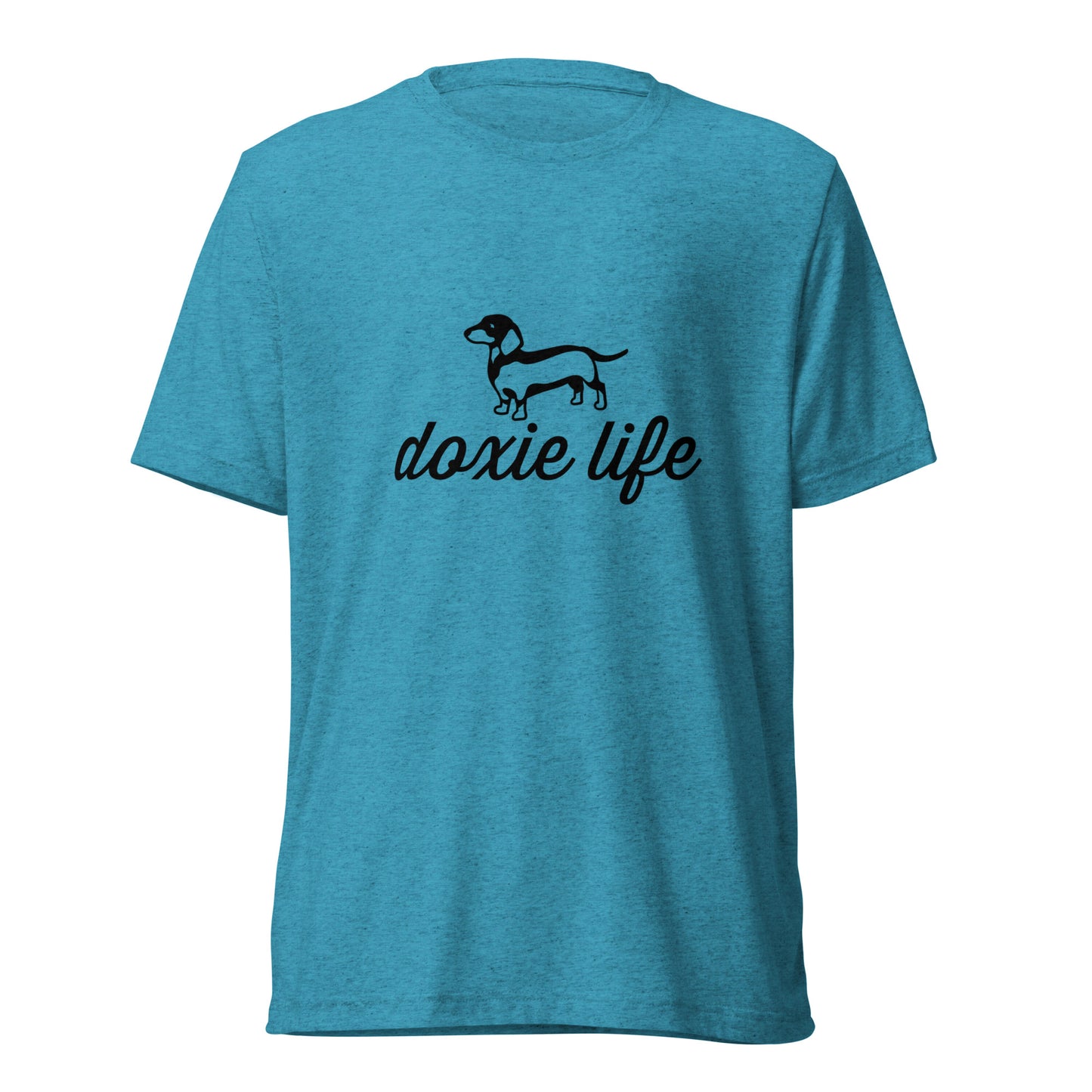 Short Sleeve Bella+Canvas Tee Doxie Life black ink