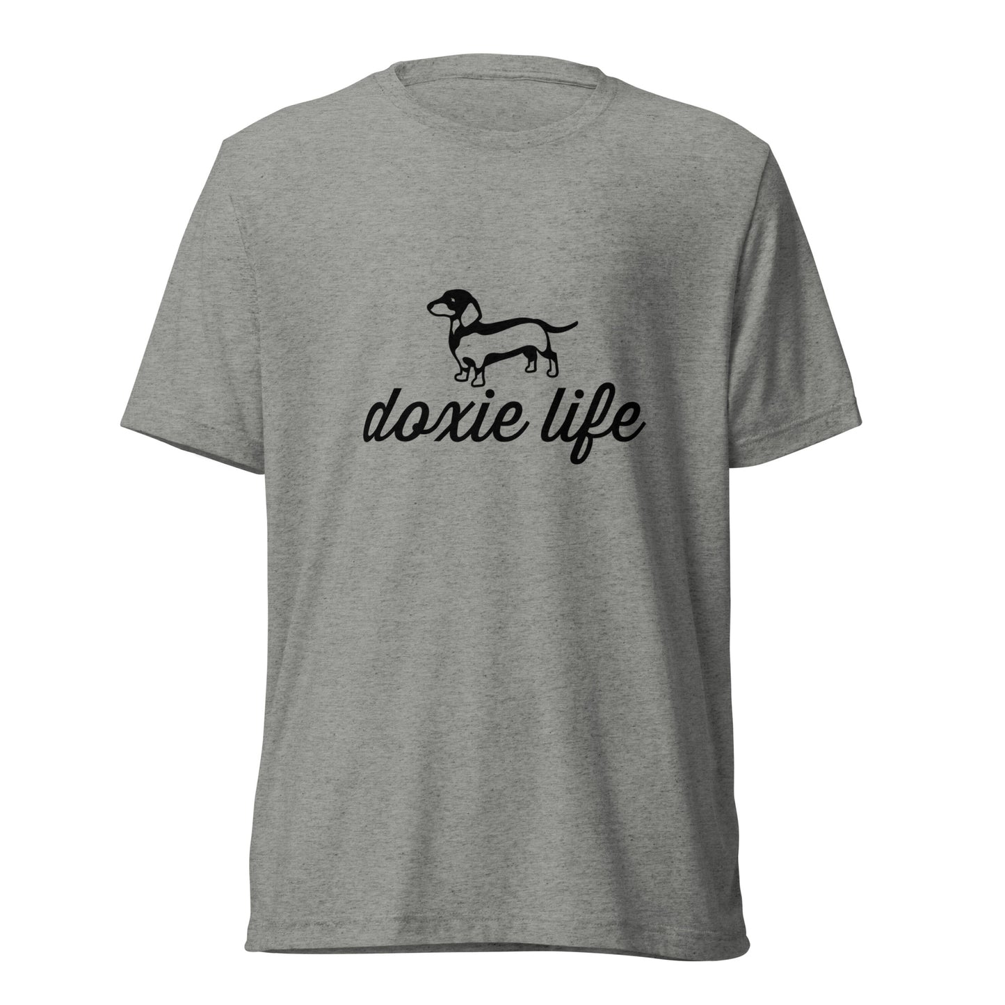 Short Sleeve Bella+Canvas Tee Doxie Life black ink