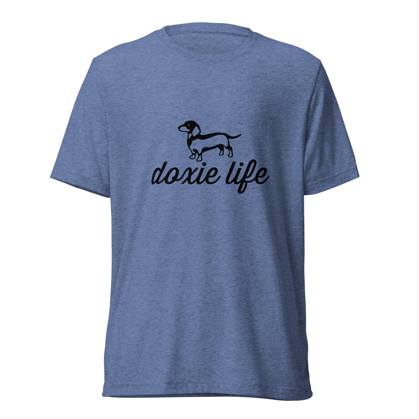 Short Sleeve Bella+Canvas Tee Doxie Life black ink