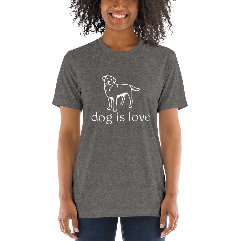 Unisex Short Sleeve Tee Dog is Love