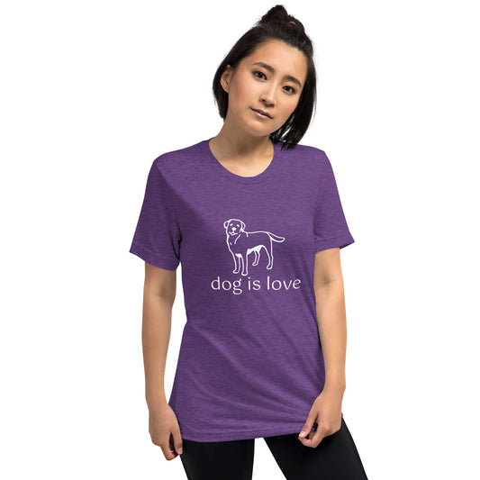 Unisex Short Sleeve Tee Dog is Love