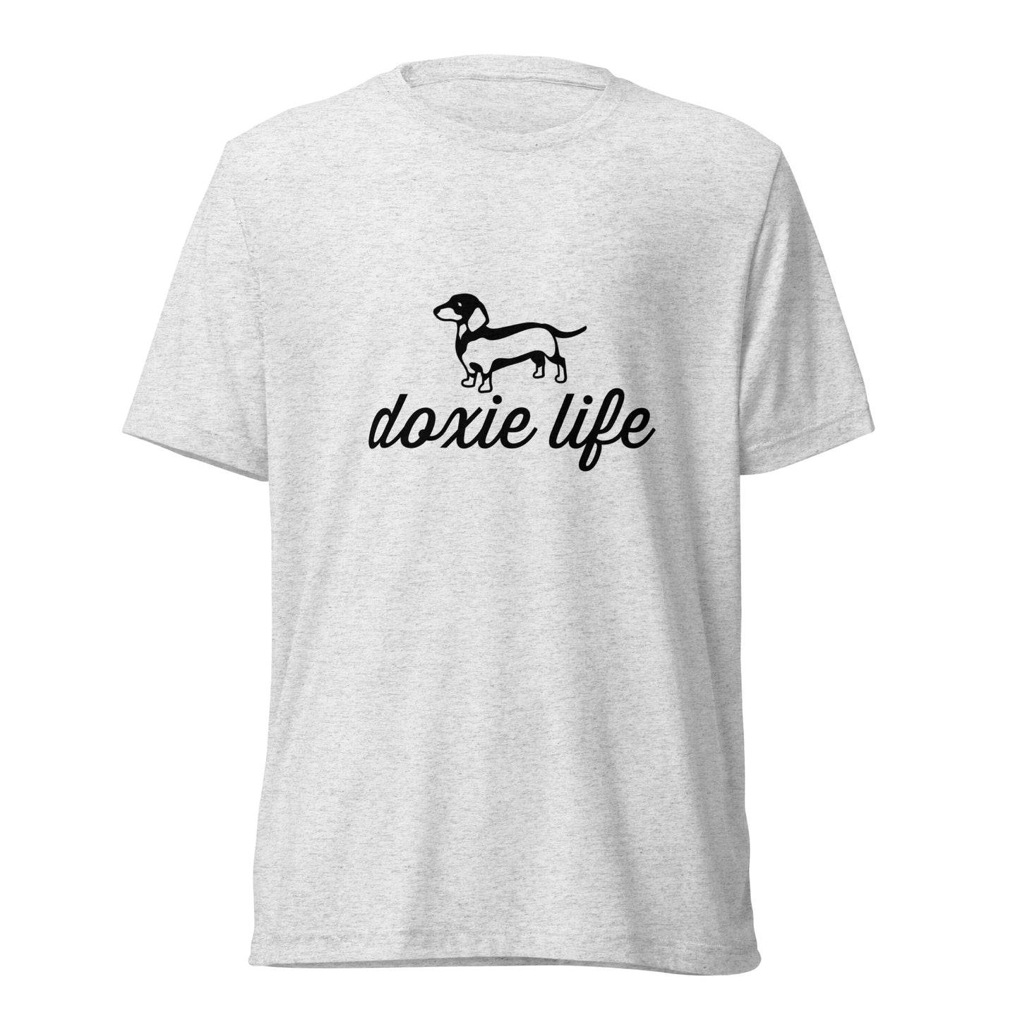 Short Sleeve Bella+Canvas Tee Doxie Life black ink