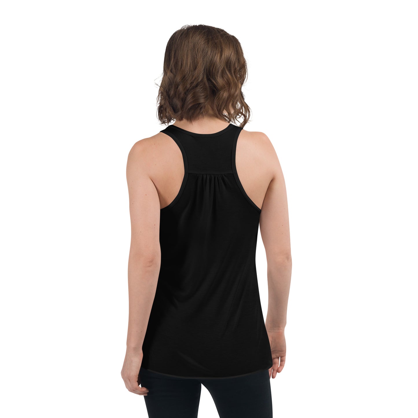 Women's Flowy Racerback Bella+Canvas Tank Namaste Lotus Line