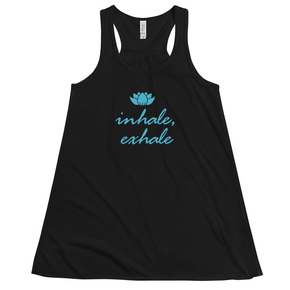 Women's Flowy Racerback Bella+Canvas Tank Inhale Exhale