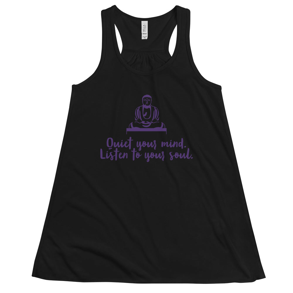 Women's Flowy Racerback Bella+Canvas Tank Open Your Mind