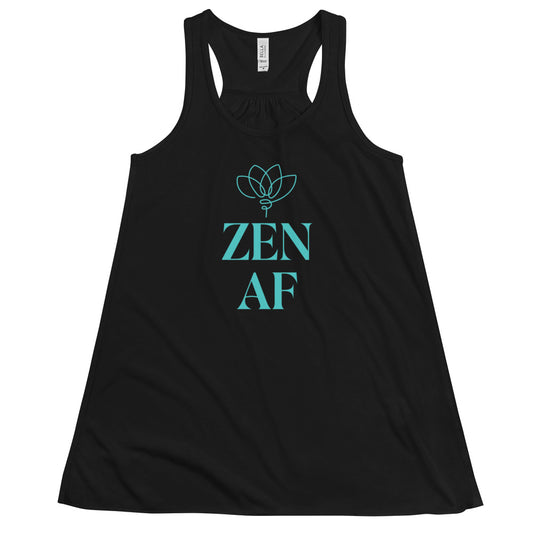 Women's Flowy Racerback Bella+Canvas Tank Zen AF Lotus