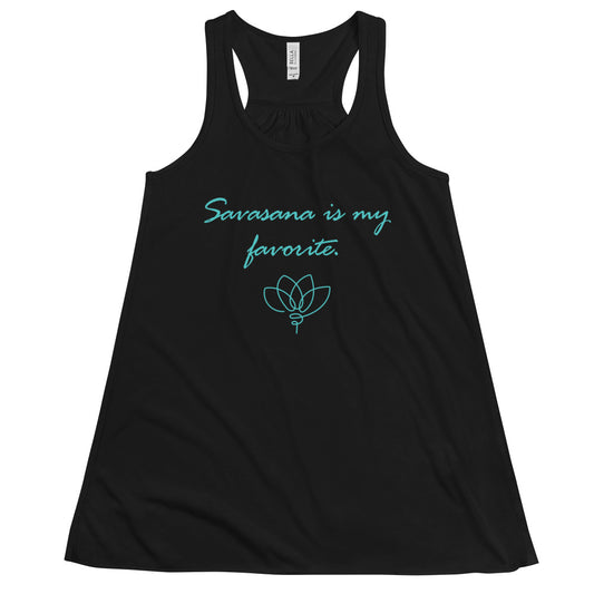 Women's Flowy Racerback Bella+Canvas Tank Savasana