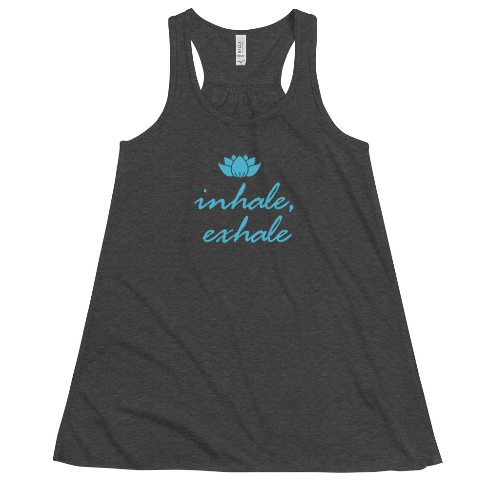 Women's Flowy Racerback Bella+Canvas Tank Inhale Exhale