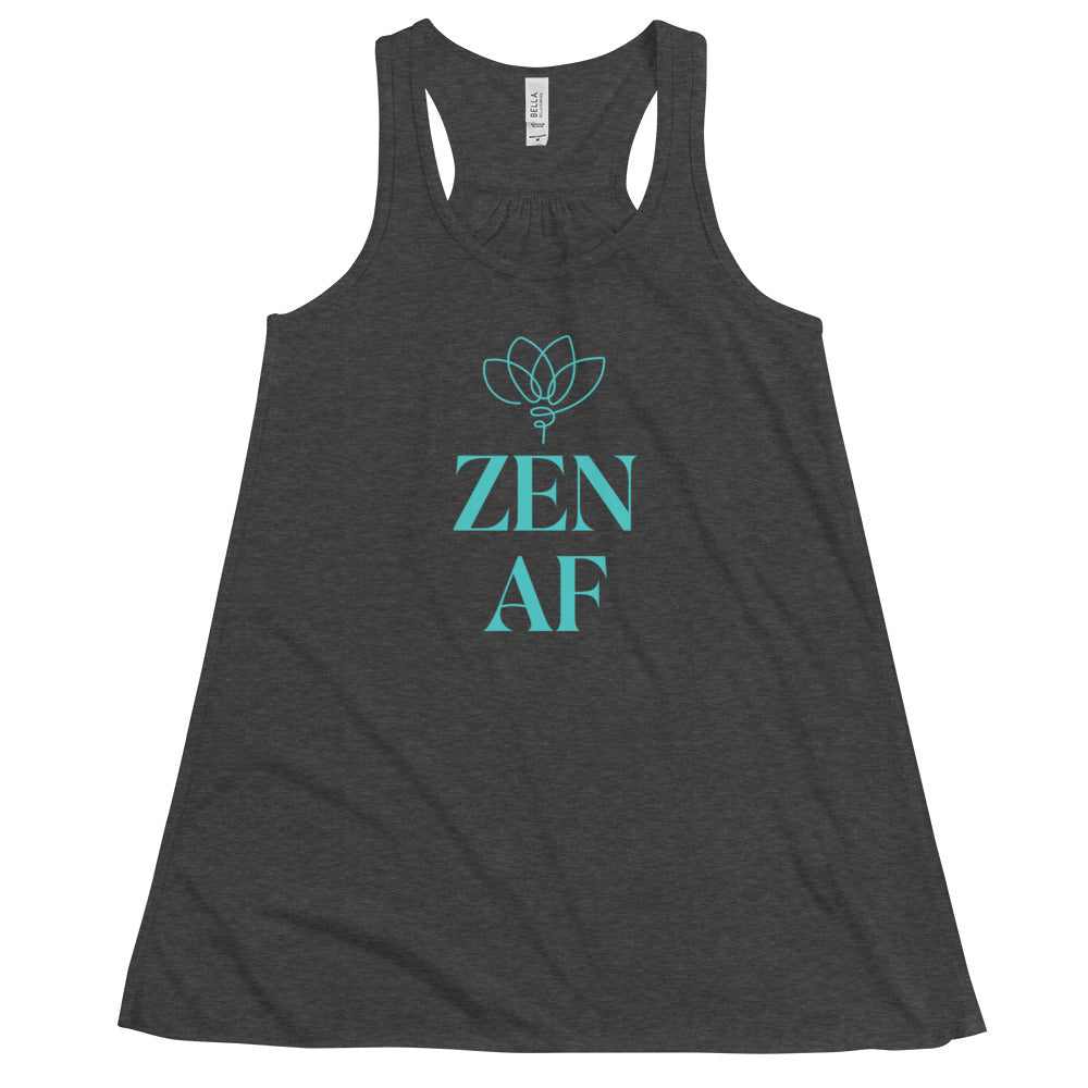 Women's Flowy Racerback Bella+Canvas Tank Zen AF Lotus