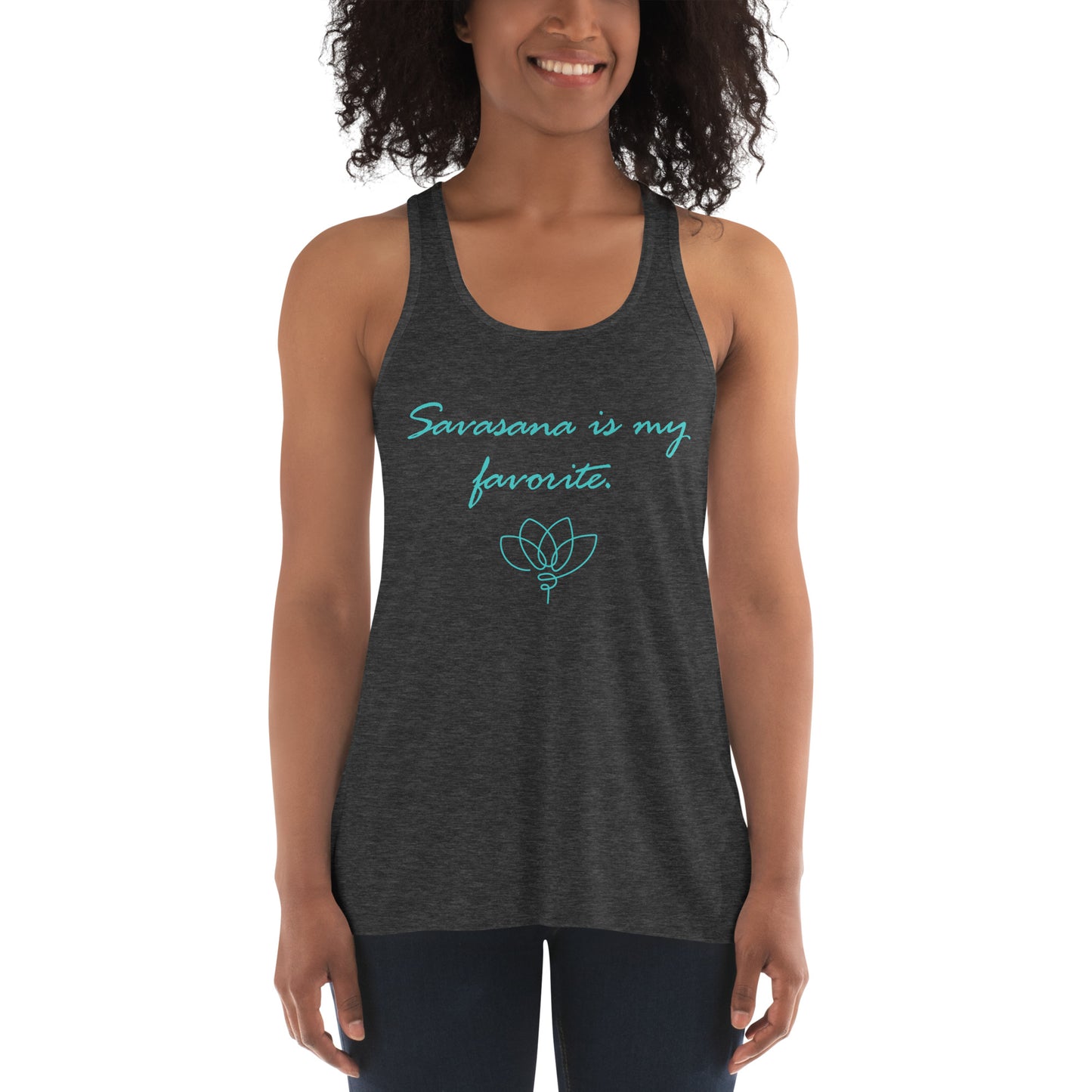 Women's Flowy Racerback Bella+Canvas Tank Savasana