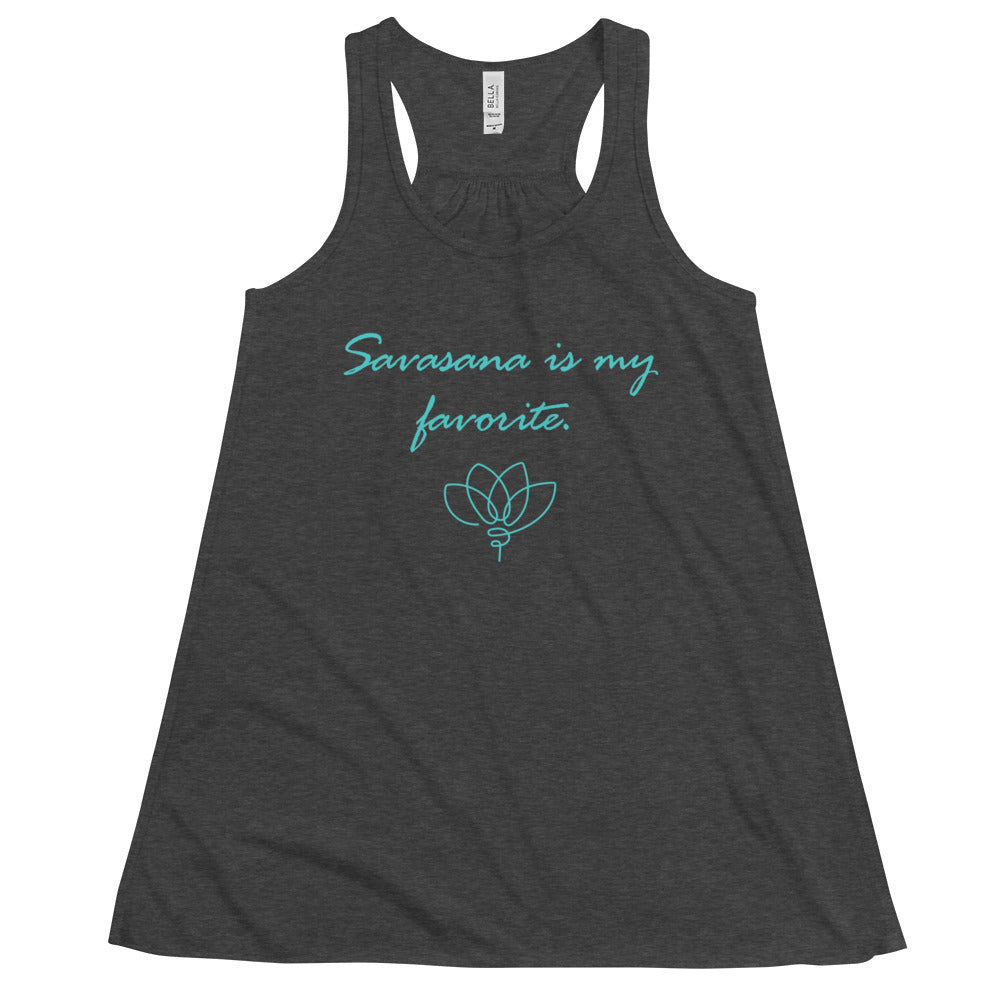 Women's Flowy Racerback Bella+Canvas Tank Savasana