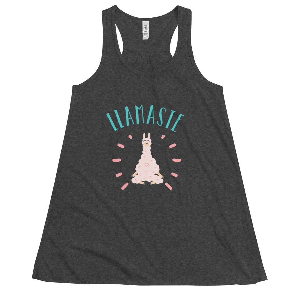 Women's Flowy Racerback Bella+Canvas Tank Llamaste