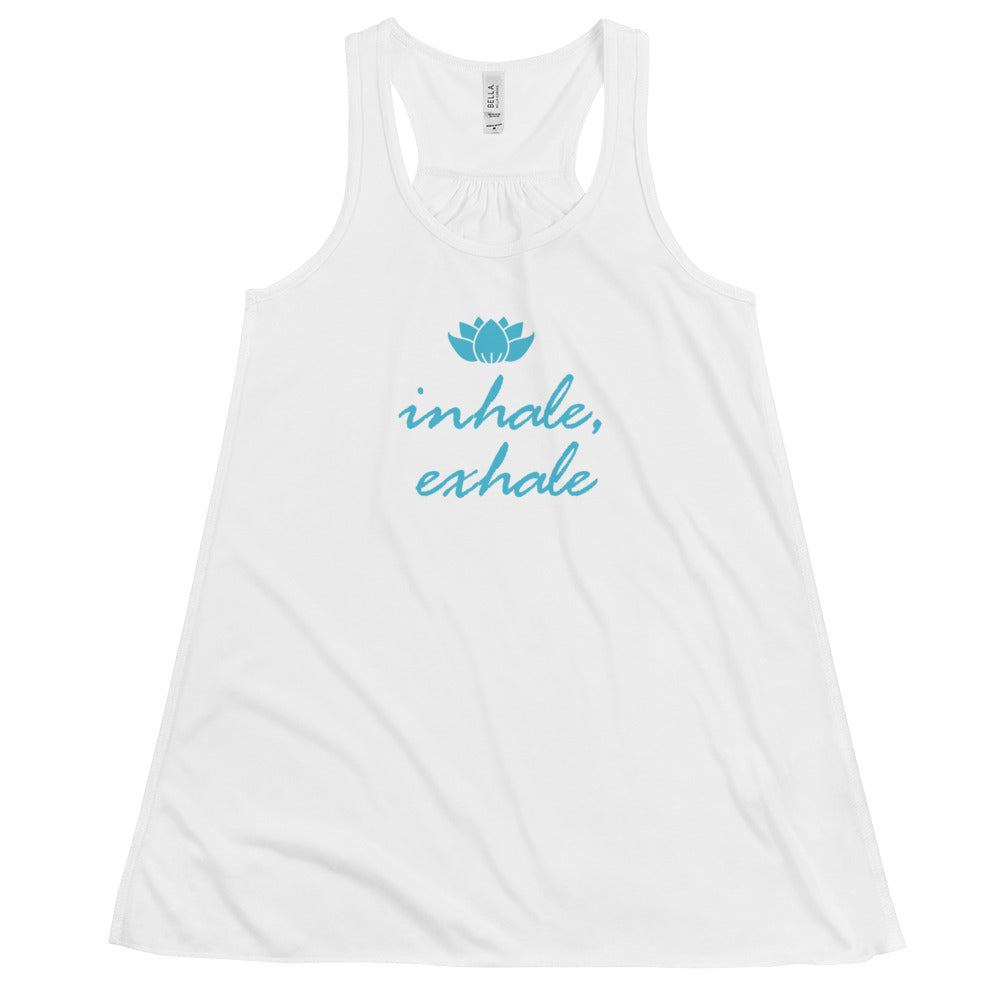 Women's Flowy Racerback Bella+Canvas Tank Inhale Exhale