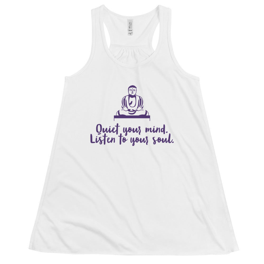 Women's Flowy Racerback Bella+Canvas Tank Open Your Mind