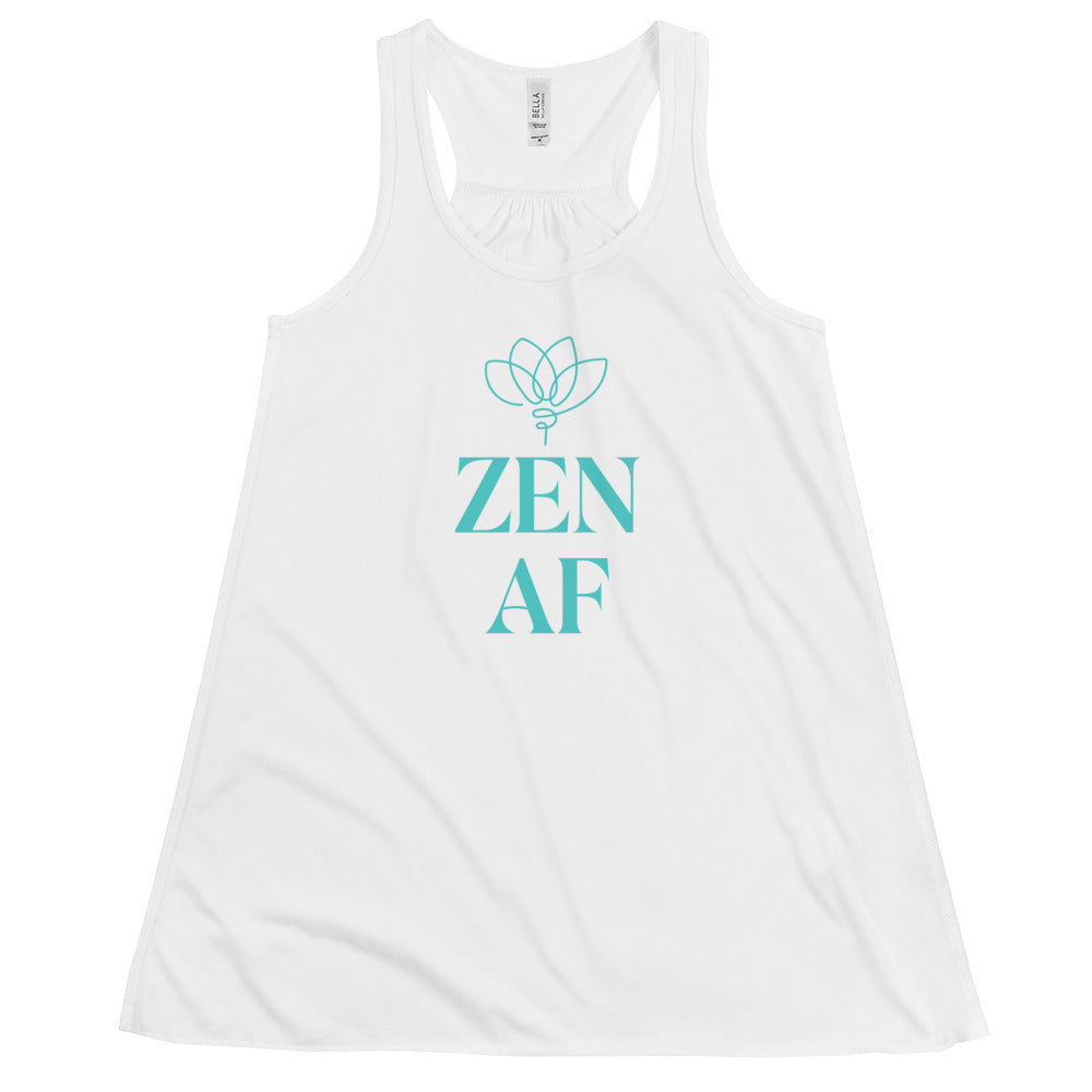 Women's Flowy Racerback Bella+Canvas Tank Zen AF Lotus