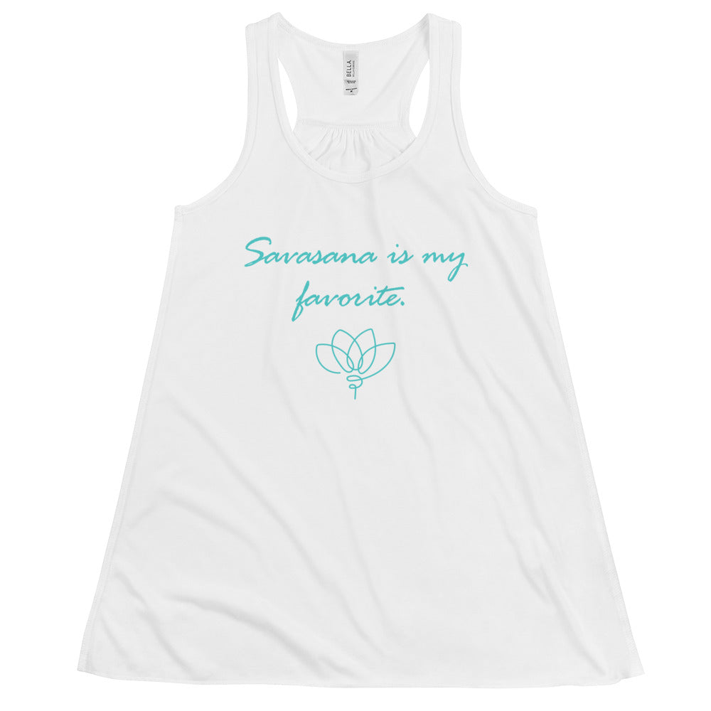 Women's Flowy Racerback Bella+Canvas Tank Savasana