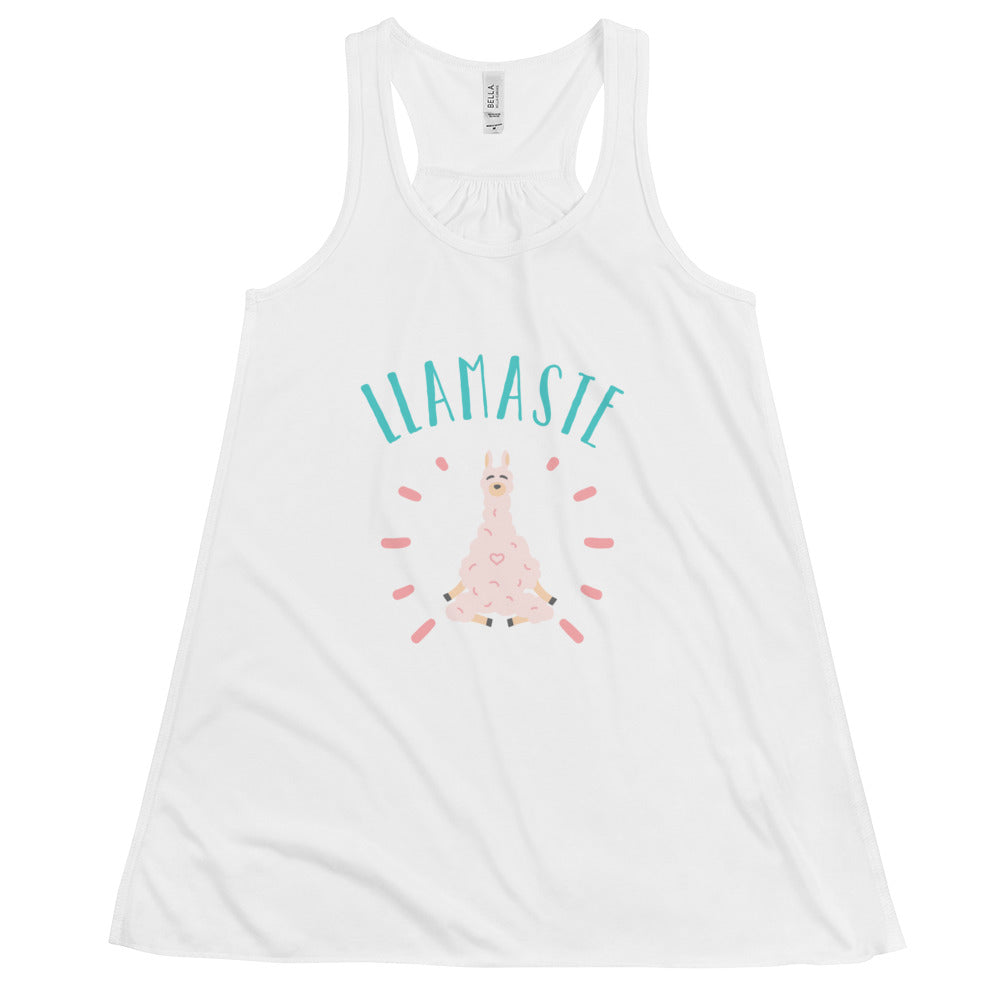 Women's Flowy Racerback Bella+Canvas Tank Llamaste