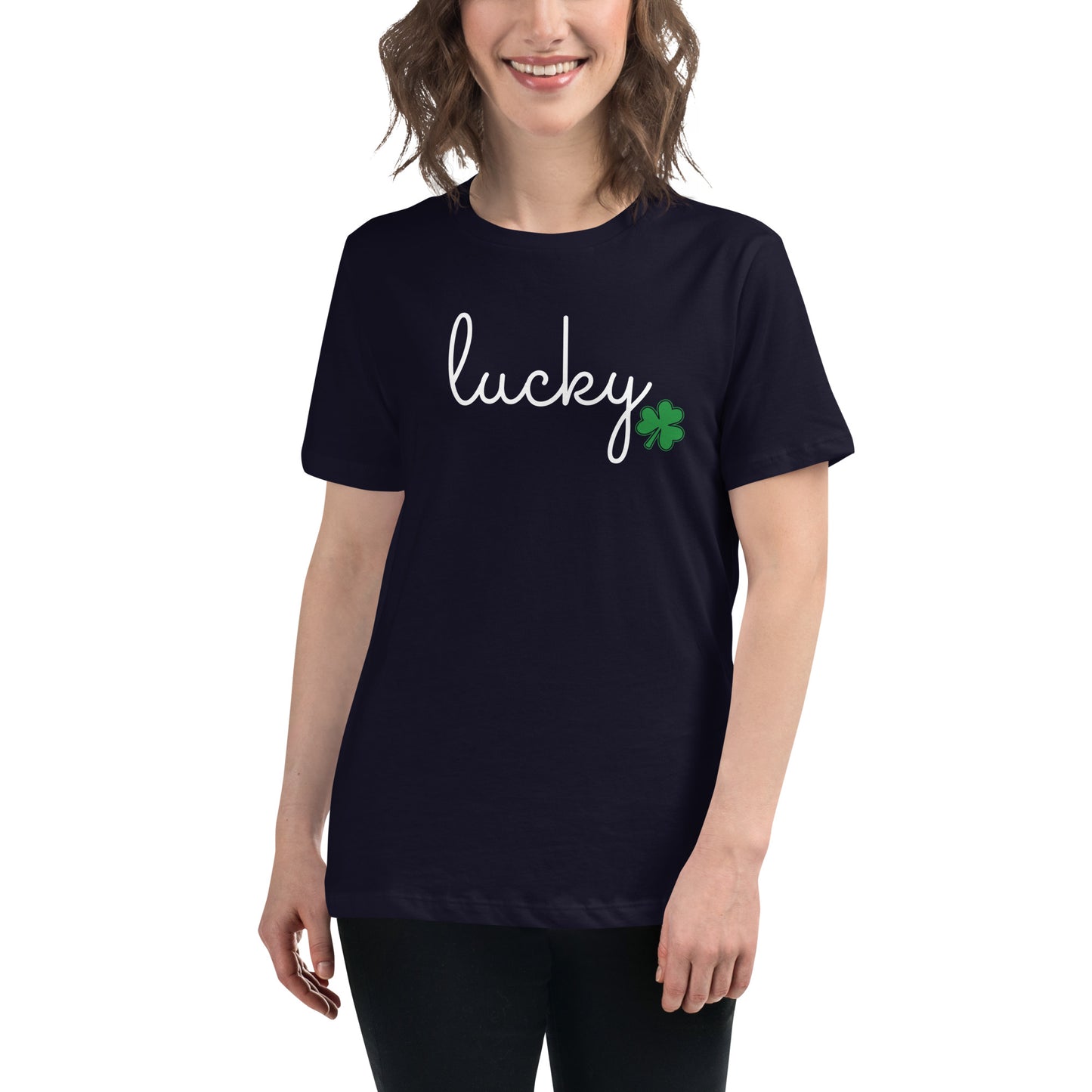 Women's Relaxed Fit Tee Lucky Clover