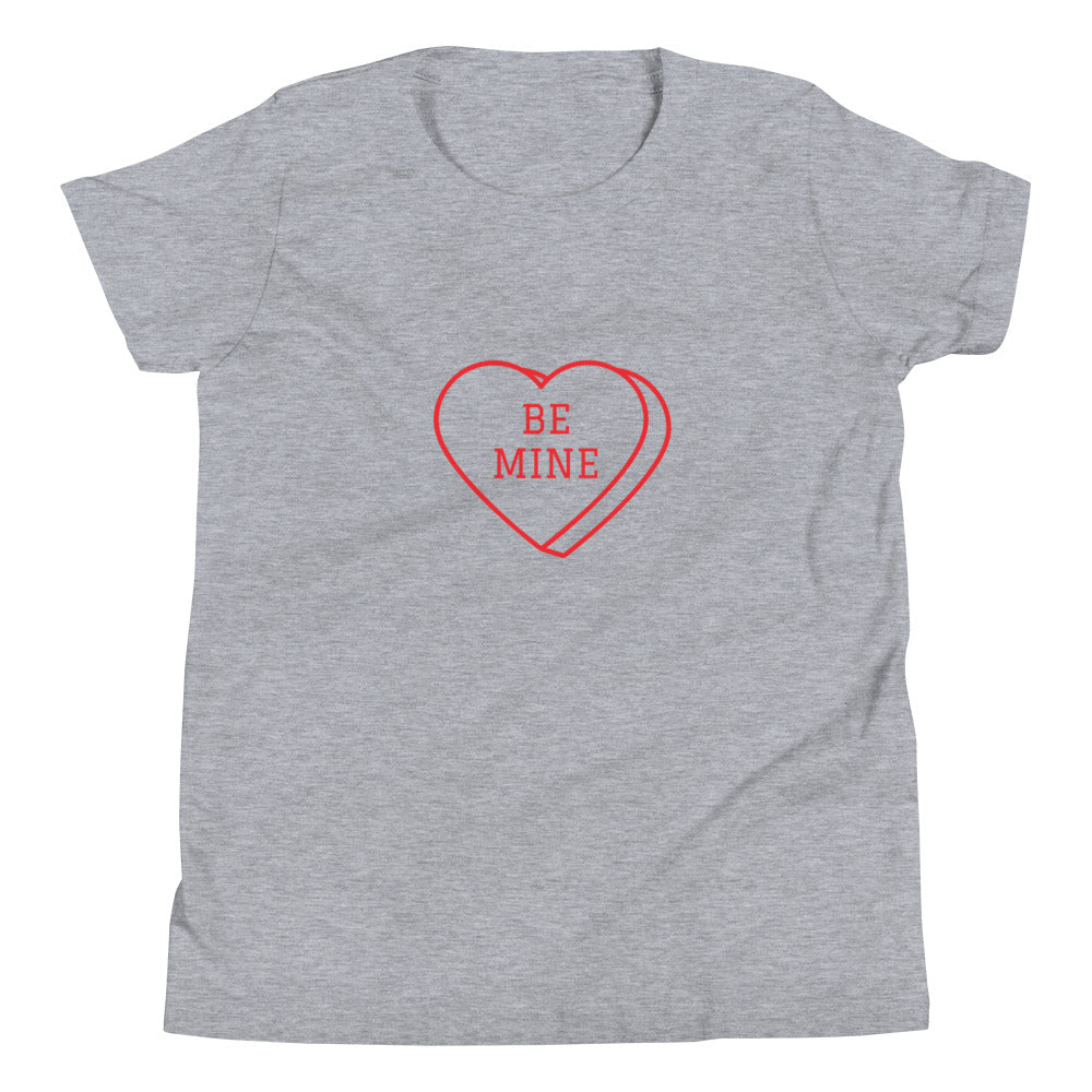 Youth Short Sleeve Bella+Canvas Tee Heart Be Mine