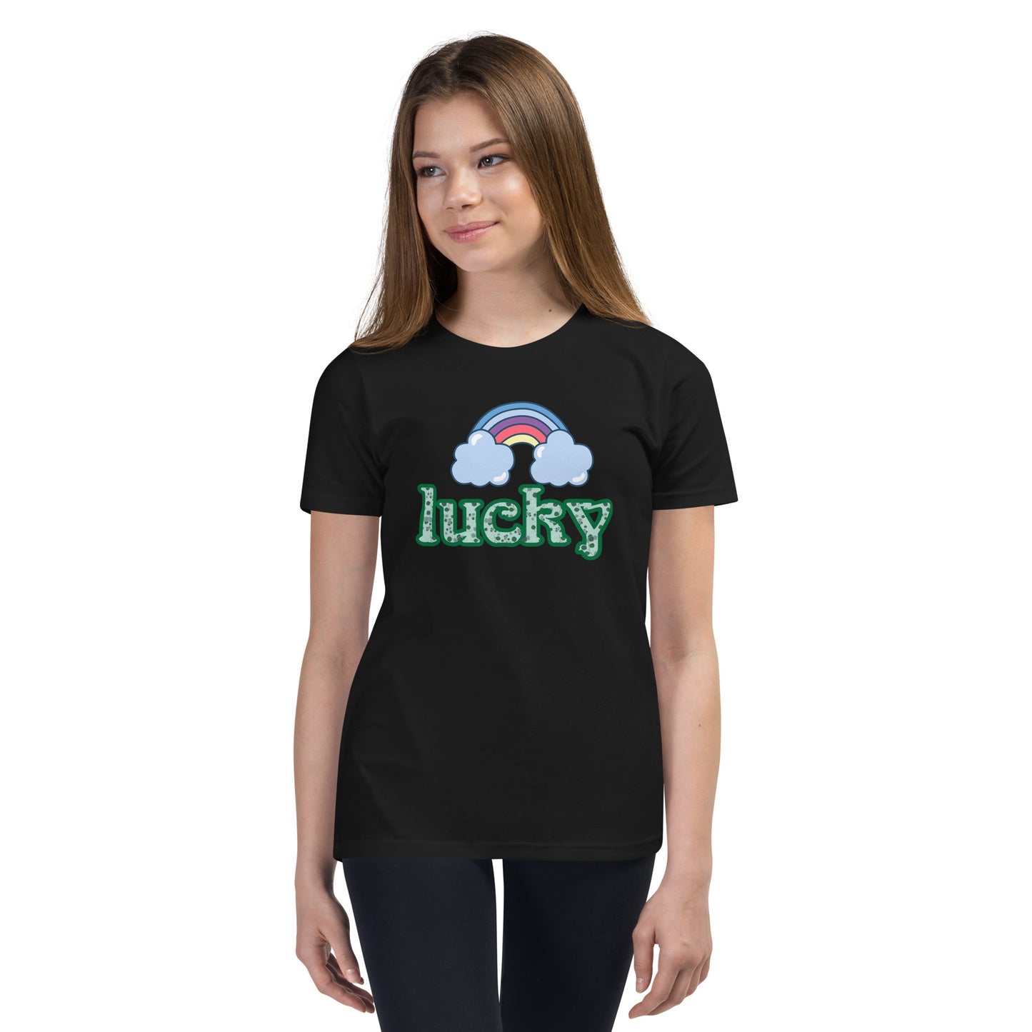 Youth Short Sleeve Tee Lucky Rainbow