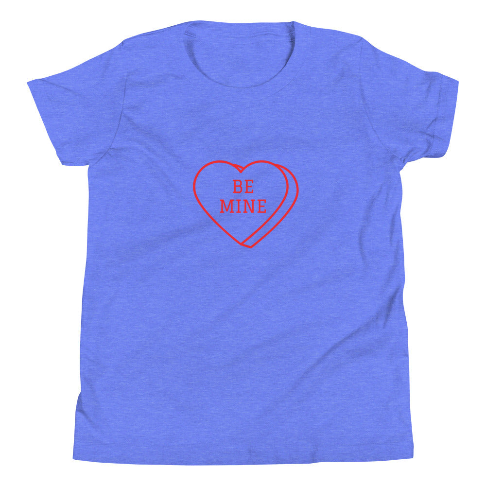 Youth Short Sleeve Bella+Canvas Tee Heart Be Mine