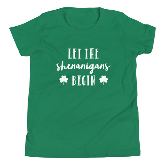 Youth Short Sleeve Tee Let the Shenanigans Begin