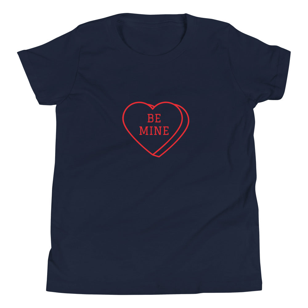 Youth Short Sleeve Bella+Canvas Tee Heart Be Mine